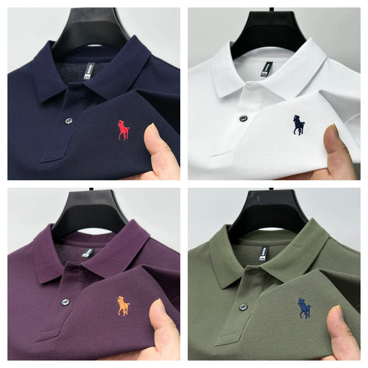 Summer Business Casual Polo Tshirts (Pack of 4)